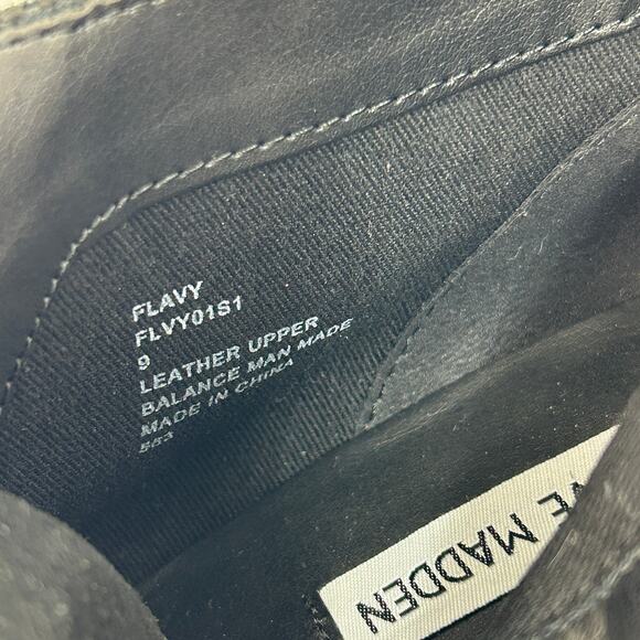 Steve Madden Flavy Wedge Heel Sneaker Shoes Suede Side Zipper Black Womens 9 - Picture 6 of 10